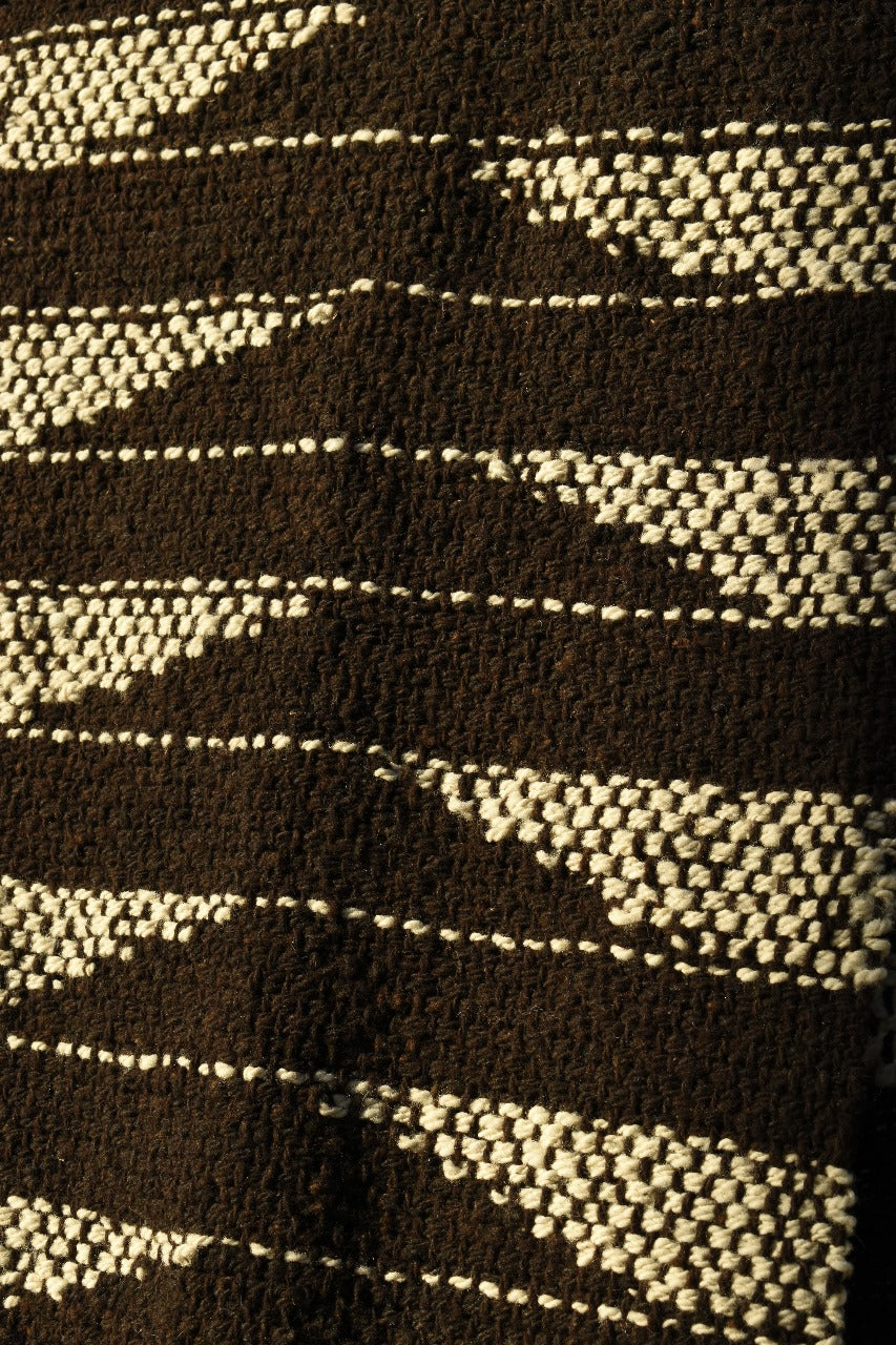 Piecera lana de oveja castaña interlock