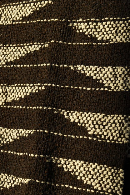 Piecera lana de oveja castaña interlock